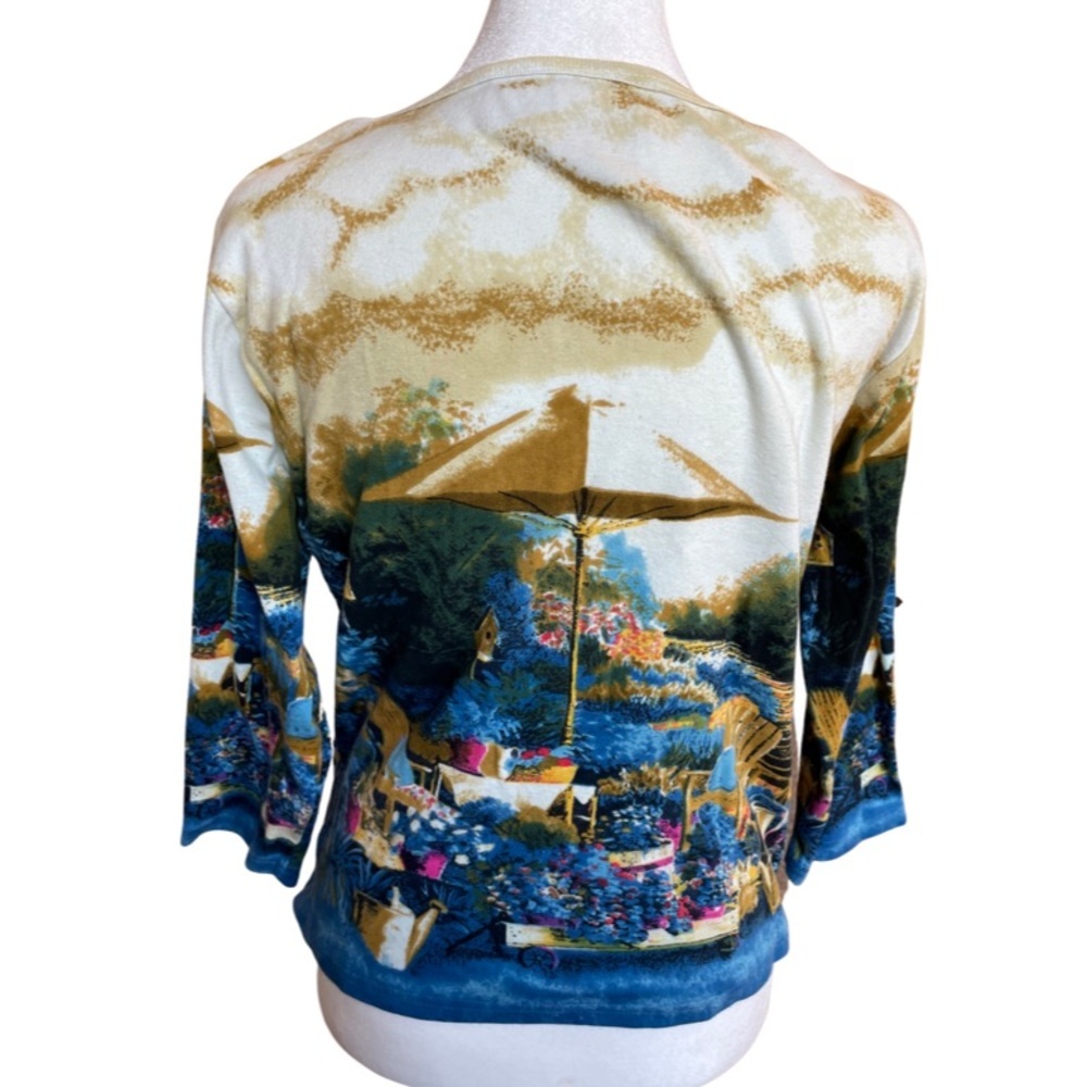 Take Two gorgeous garden blouse with sequin detail L - Picture 3 of 7